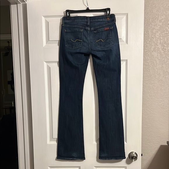 7 For All Mankind Dark Wash Bootcut Jeans - Picture 2 of 7